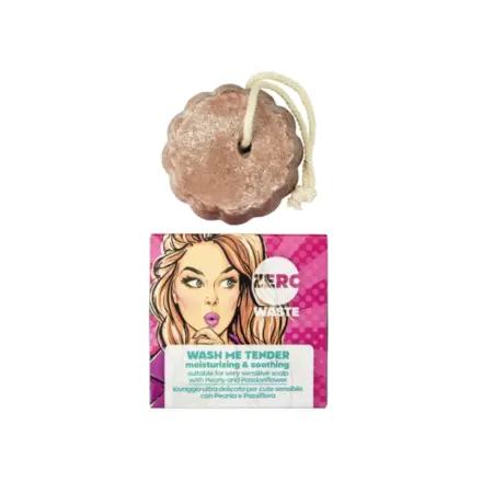 BioGentleaf Zero Waste Wash Me Tender Pastilla De Champú Sin Sulfatos 60gr